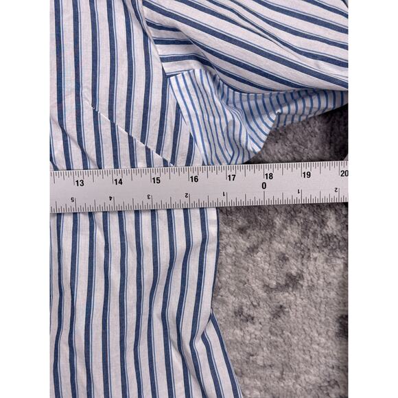 Maeve Top Small Womens Anthropologie Cotton Striped Button Shirt Open Back - Picture 4 of 8
